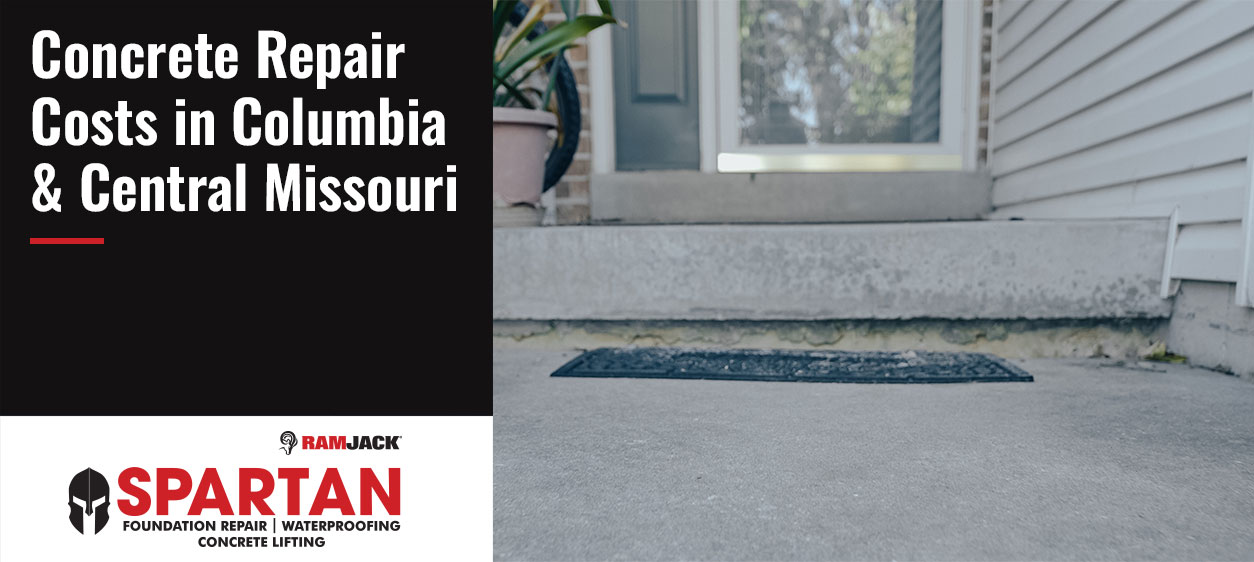Cost of concrete repair in Columbia, MO.