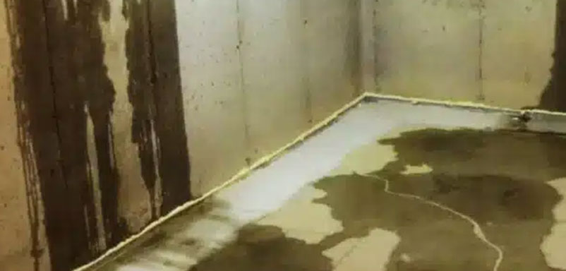 water leaking into a basement